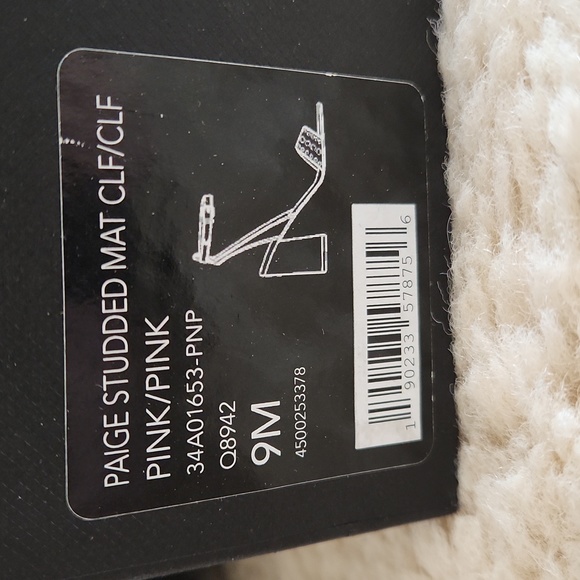 Gorgeous NWT IOB Coach Paige Studded Mat Pink Leather Heeled Sandals 👡💗 - Picture 16 of 16